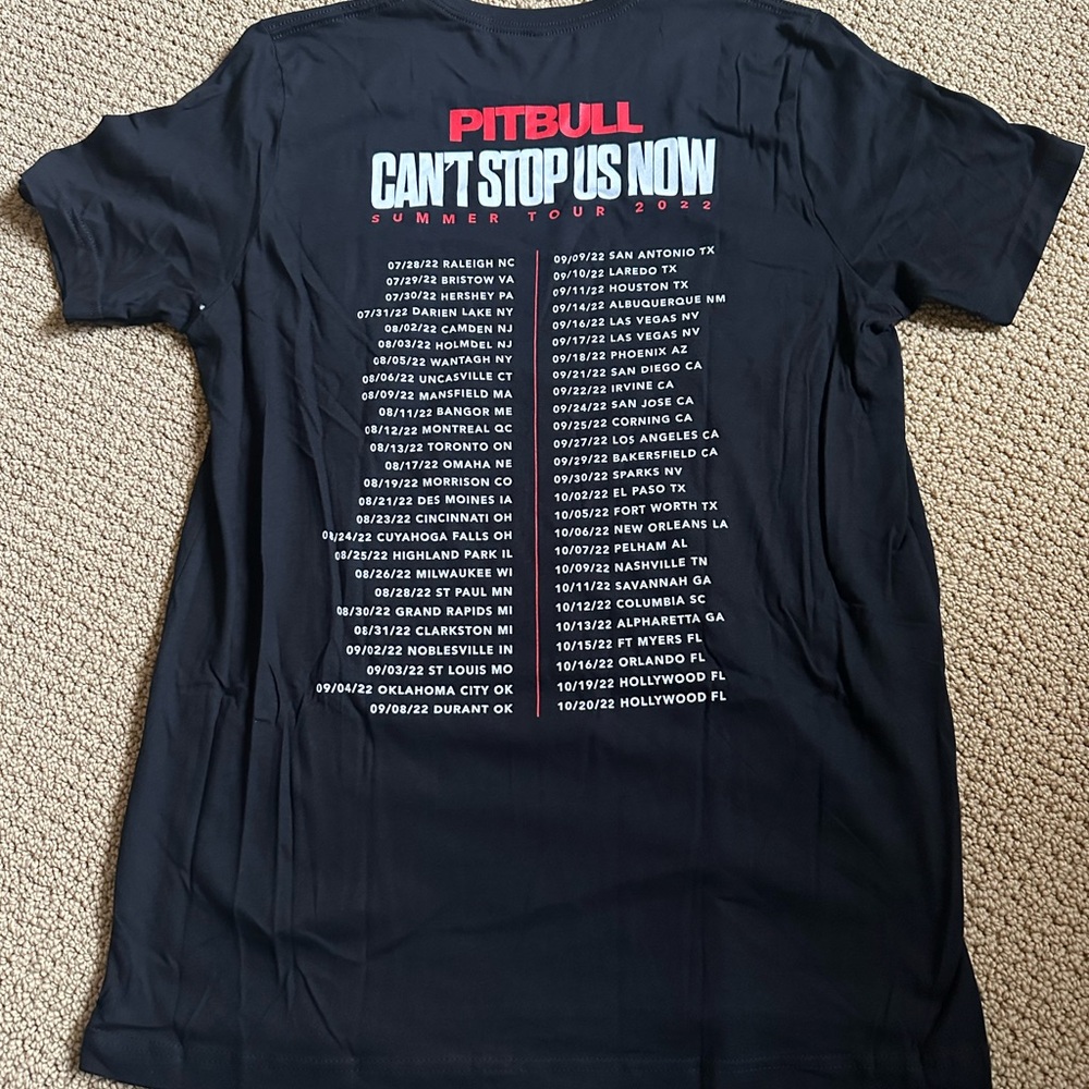 Pitbull Can’t Stop Us Now Tour T Shrit